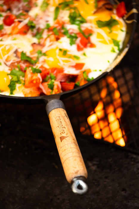 CAMPFIRE Round Solid Handle Frypan 25cm
