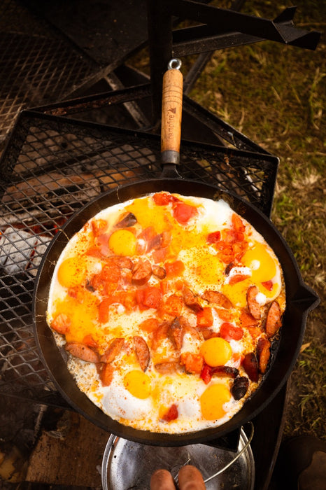 CAMPFIRE Round Solid Handle Frypan 25cm