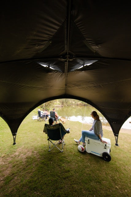 OZTRAIL 4.2 Blockout Shade Dome with Sun Wall