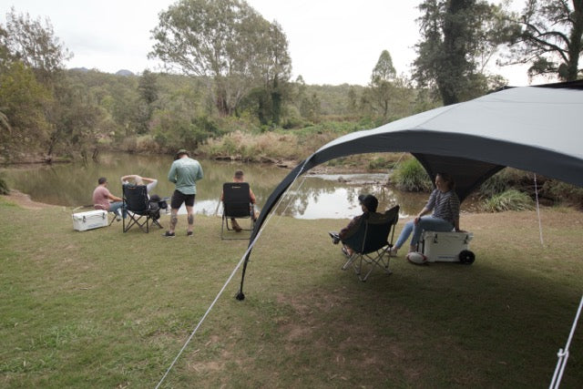 OZTRAIL 4.2 Blockout Shade Dome with Sun Wall