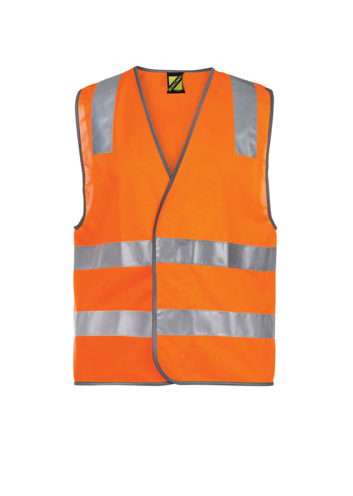 WORKCRAFT HiVis Safety Taped Vest - ORANGE