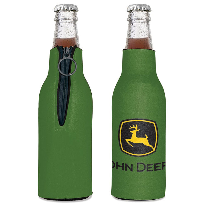 JOHN DEERE Bottle Cooler Green w/ Trademark Logo