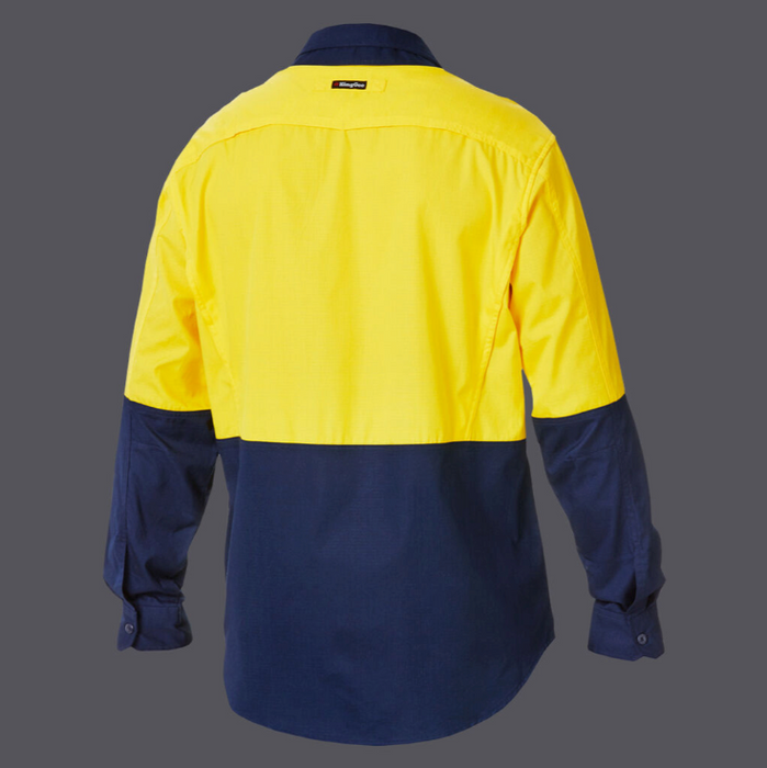 KING GEE Workcool 2 Spliced Long Sleeve Shirt