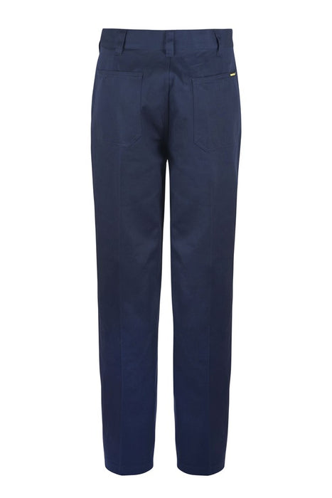 WORKCRAFT Classic Flat Front Cotton Trouser