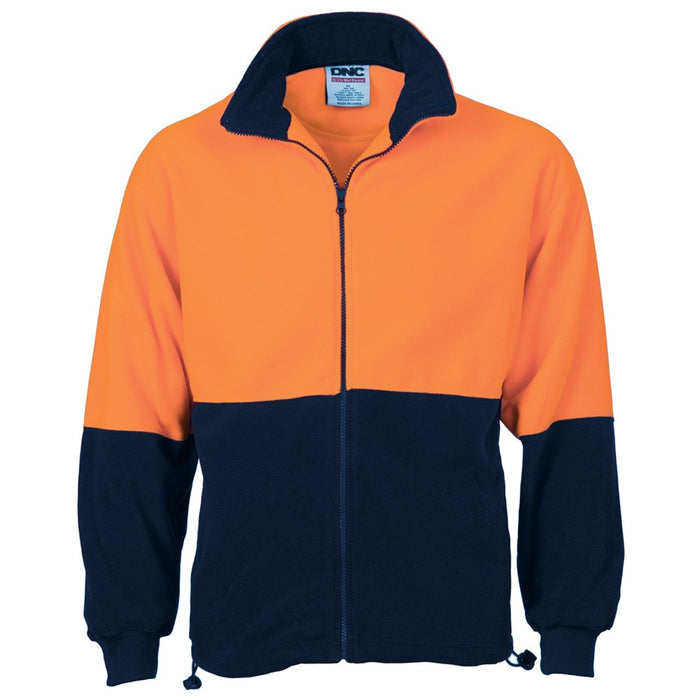 DNC HiVis Two Tone Full Zip Polar Fleece
