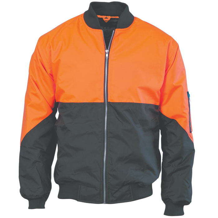 DNC HiVis Two Tone Flying Jacket - Orange/Navy