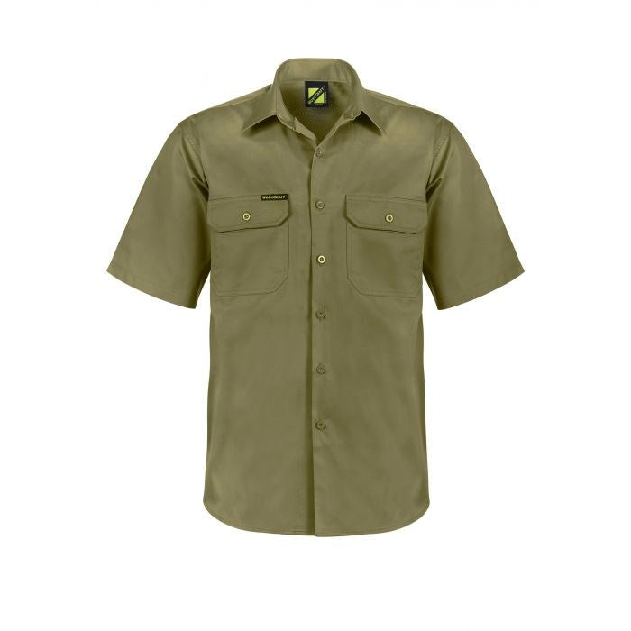 WORKCRAFT Lightweight Vented Short Sleeve Shirt