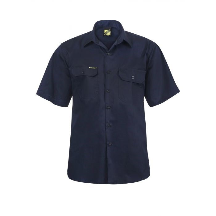 WORKCRAFT Lightweight Vented Short Sleeve Shirt