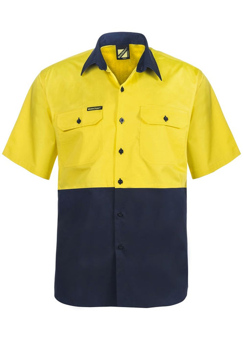 WORKCRAFT Lightweight Vented Short Sleeve Shirt