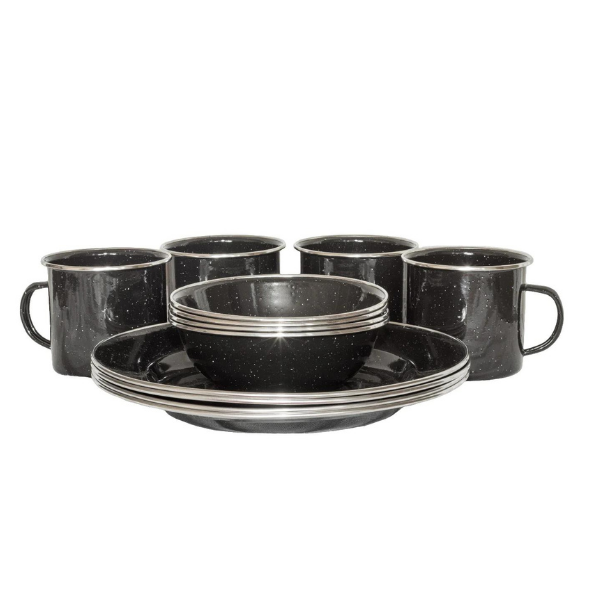 WILDTRAK Premium Enamel Dinner Set 12Pc