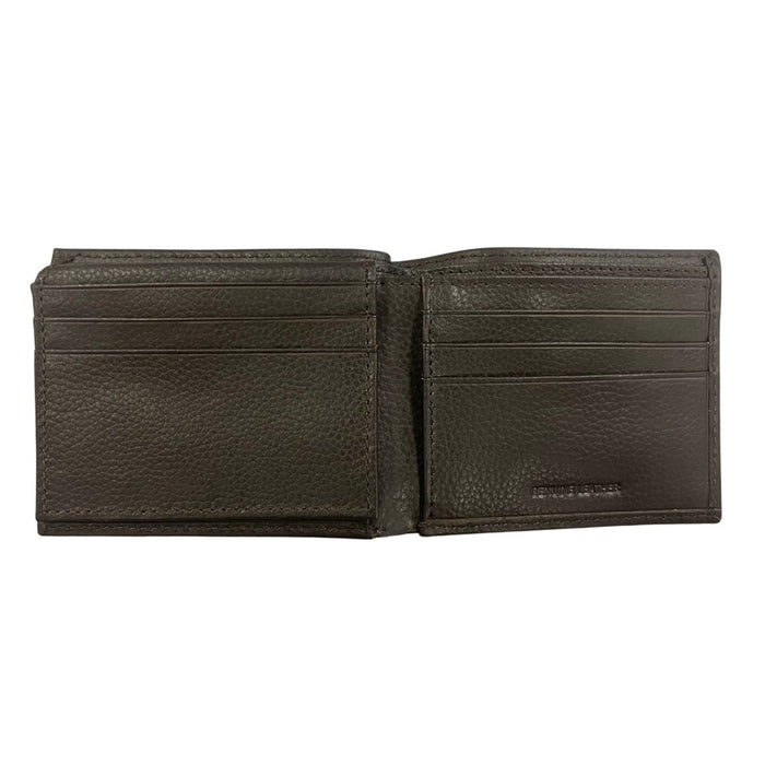 JOHN DEERE Leather Bi-Fold Wallet - Trademark Logo