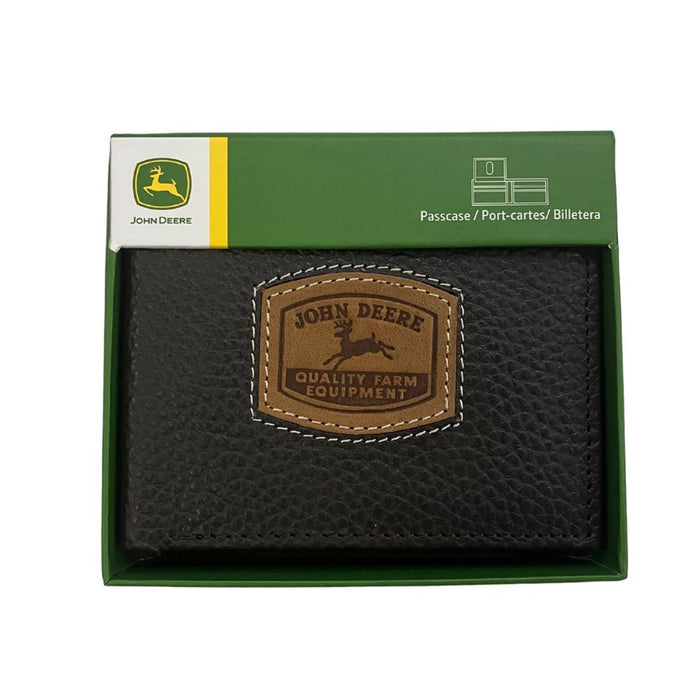 JOHN DEERE Pebble Grain Leather Bi-Fold Wallet