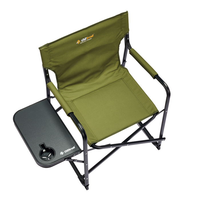 OZTRAIL Directors Classic Chair with Side Table