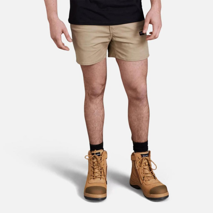 KING GEE Workcool Pro Stretch Short Shorts - KHAKI