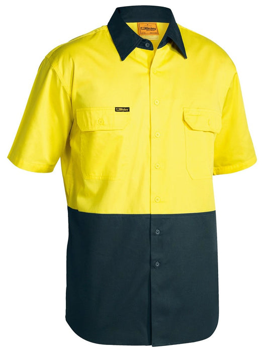 BISLEY HiVis Cool Lightweight Drill Shirt S/Sleeve