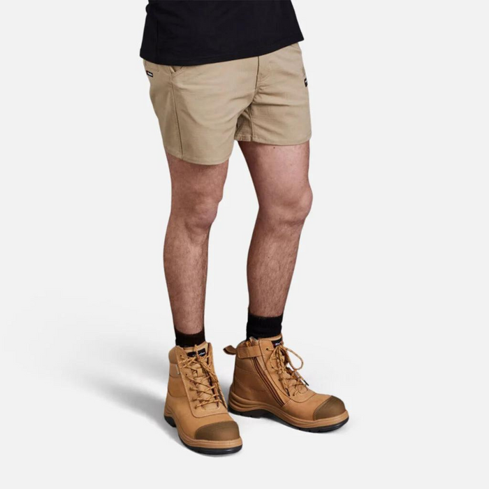 KING GEE Workcool Pro Stretch Short Shorts - KHAKI