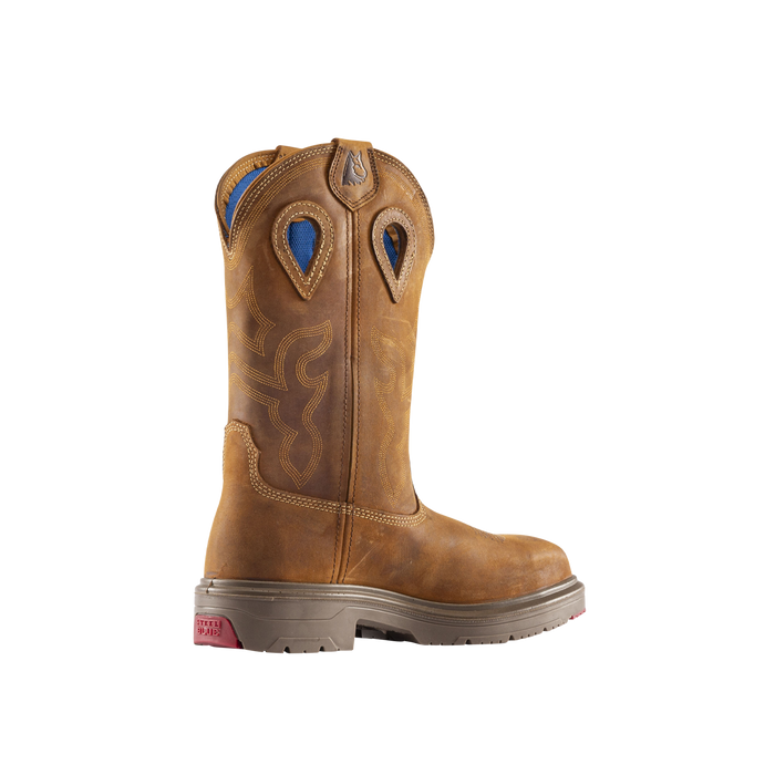STEEL BLUE Blue Heeler Soft Toe Western Boot