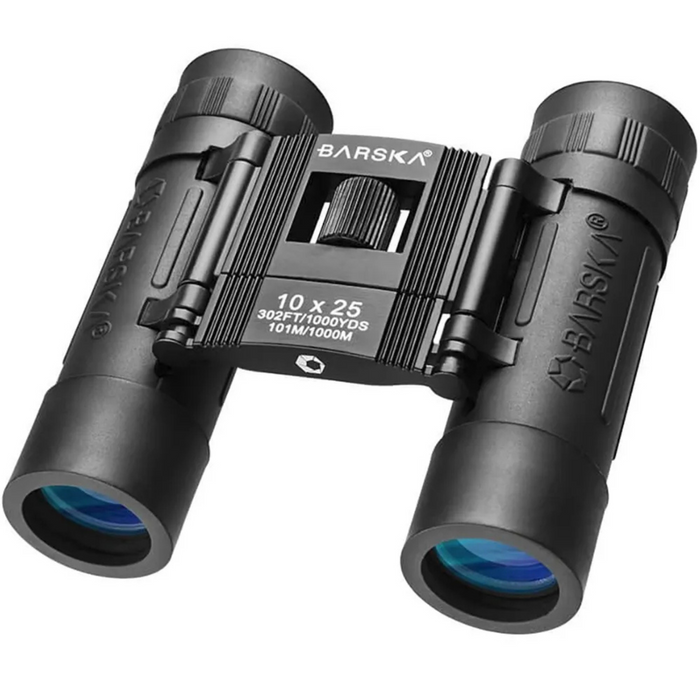 BARSKA Binoculars 10 x 25 Lucid View Black