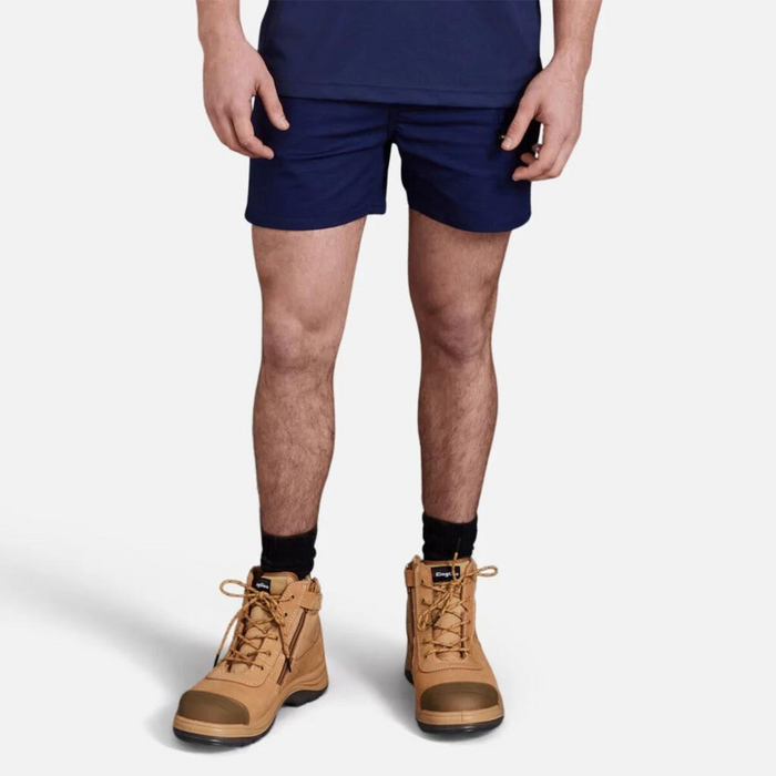 KING GEE Workcool Pro Stretch Short Shorts - NAVY