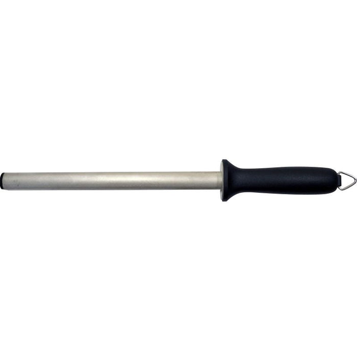 SICUT Diamond Sharpening Steel Medium Rod With Black Handle