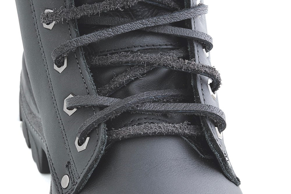 STEEL BLUE Leather Laces