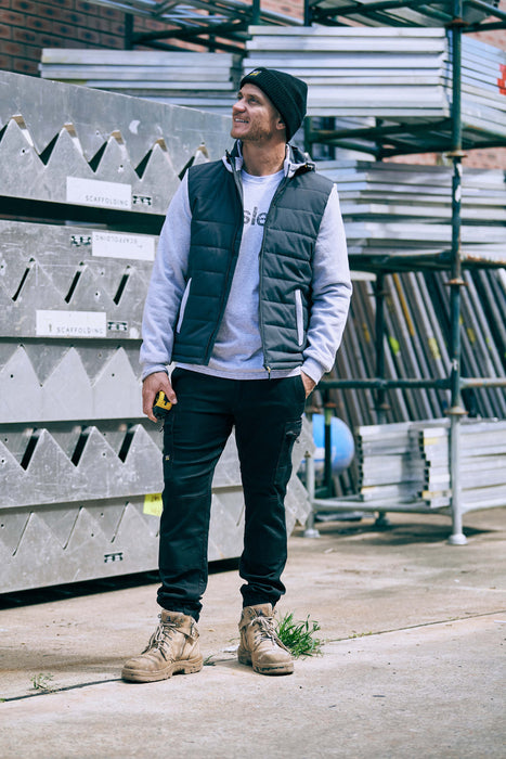 BISLEY Flx & Move Contrast Puffer Fleece Hooded Jacket