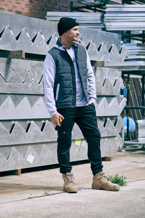 BISLEY Flx & Move Contrast Puffer Fleece Hooded Jacket