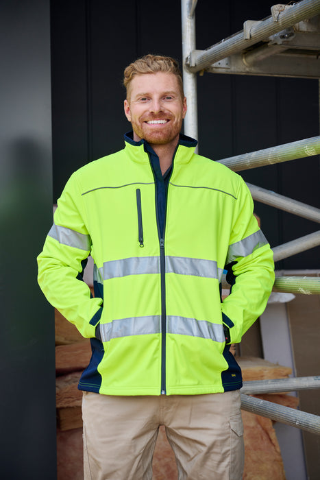 BISLEY Taped HiVis Soft Shell Jacket