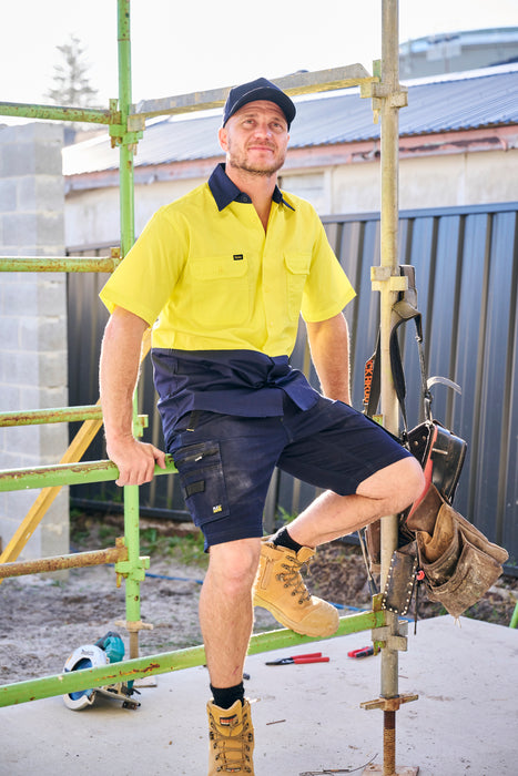 BISLEY HiVis Cool Lightweight Drill Shirt S/Sleeve