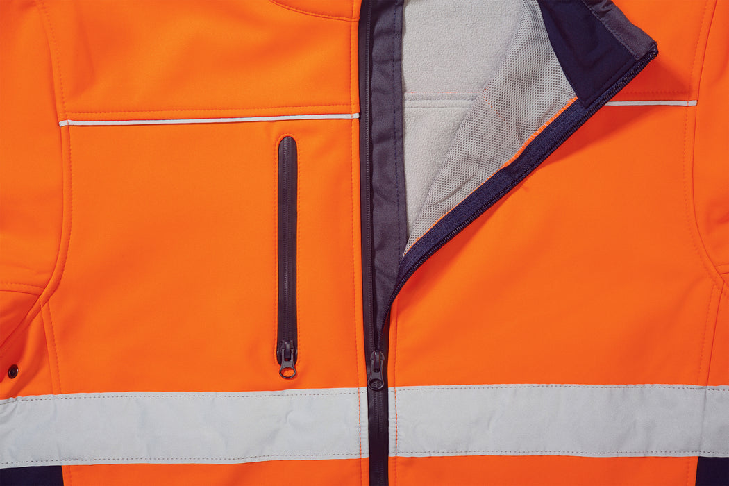 BISLEY Taped HiVis Soft Shell Jacket