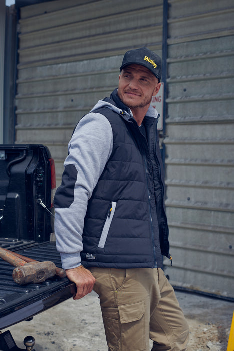 BISLEY Flx & Move Contrast Puffer Fleece Hooded Jacket