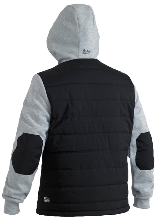 BISLEY Flx & Move Contrast Puffer Fleece Hooded Jacket
