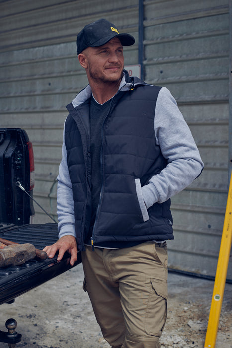BISLEY Flx & Move Contrast Puffer Fleece Hooded Jacket