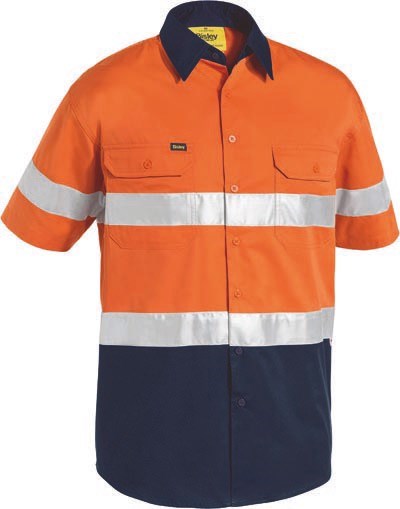 BISLEY Taped Hi Vis Cool Lightweight Shirt