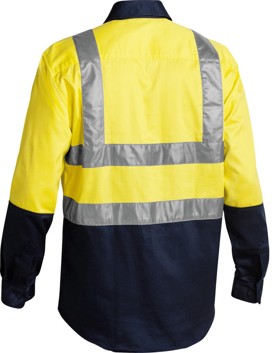 BISLEY Taped HiVis Drill Shirt