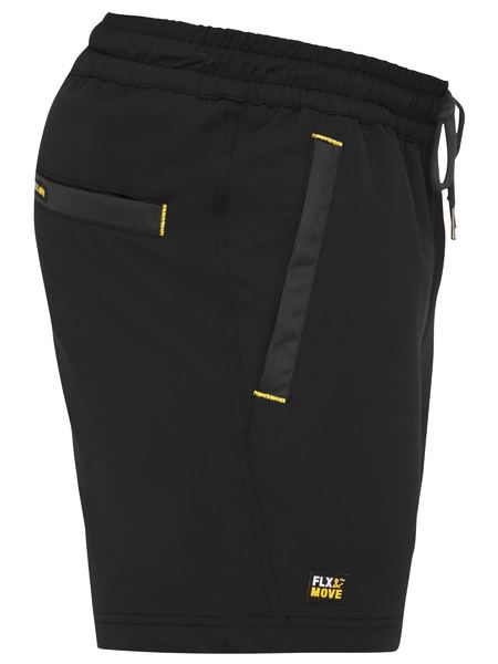 BISLEY Flx & Move™  4-Way Stretch Elastic Waist Shorts