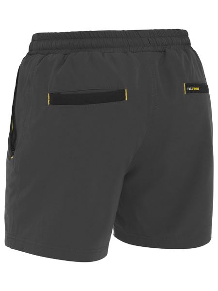 BISLEY Flx & Move™  4-Way Stretch Elastic Waist Shorts