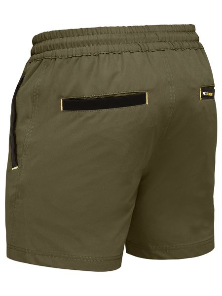 BISLEY Flx & Move™  4-Way Stretch Elastic Waist Shorts