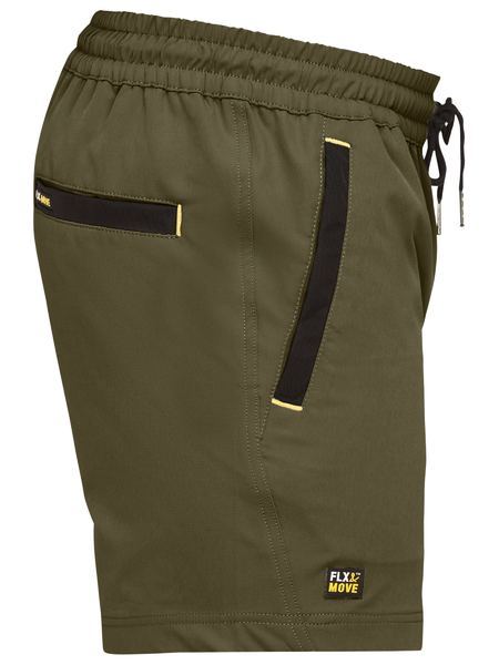 BISLEY Flx & Move™  4-Way Stretch Elastic Waist Shorts