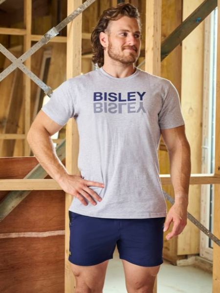BISLEY Flx & Move™  4-Way Stretch Elastic Waist Shorts