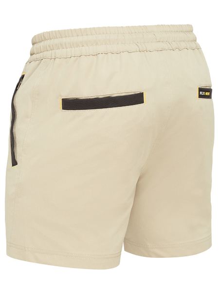 BISLEY Flx & Move™  4-Way Stretch Elastic Waist Shorts