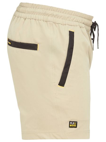 BISLEY Flx & Move™  4-Way Stretch Elastic Waist Shorts