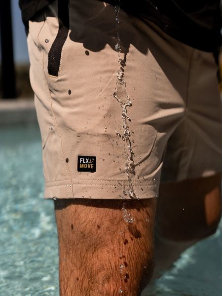 BISLEY Flx & Move™  4-Way Stretch Elastic Waist Shorts
