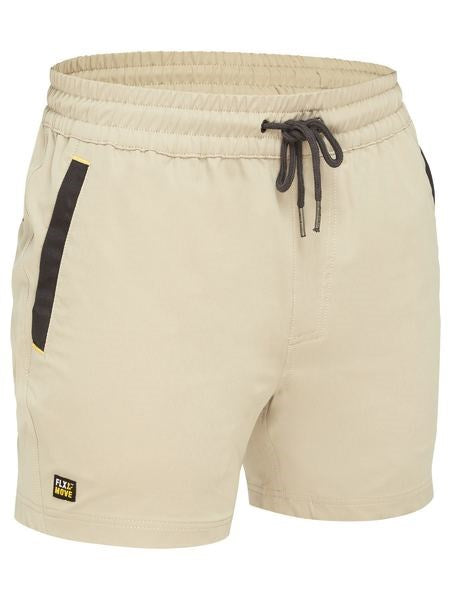 BISLEY Flx & Move™  4-Way Stretch Elastic Waist Shorts