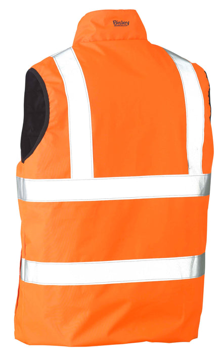 BISLEY Taped Hi-Vis Reversible Puffer Vest