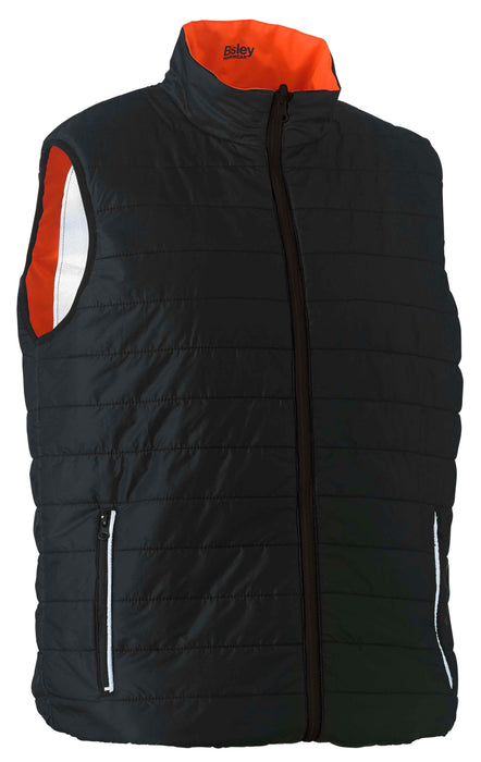 BISLEY Taped Hi-Vis Reversible Puffer Vest