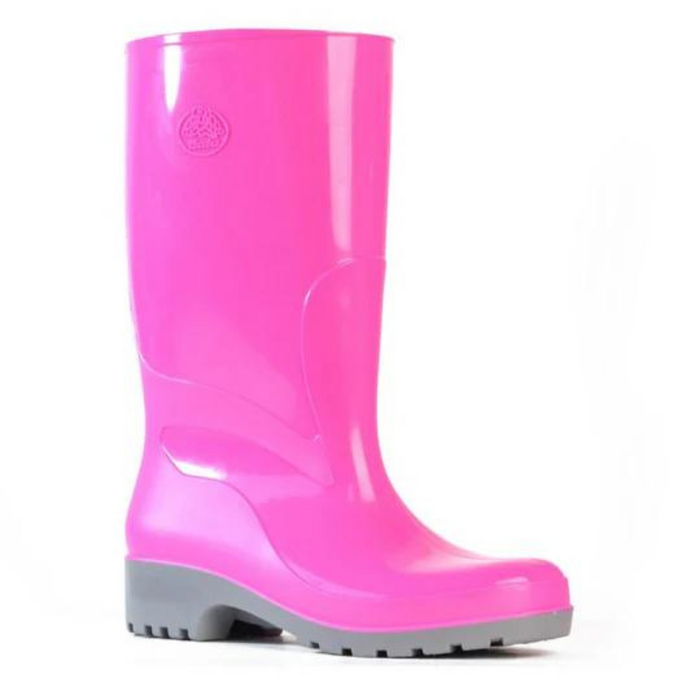 BATA Pink/Grey Weatherguard Gumboots - Womens