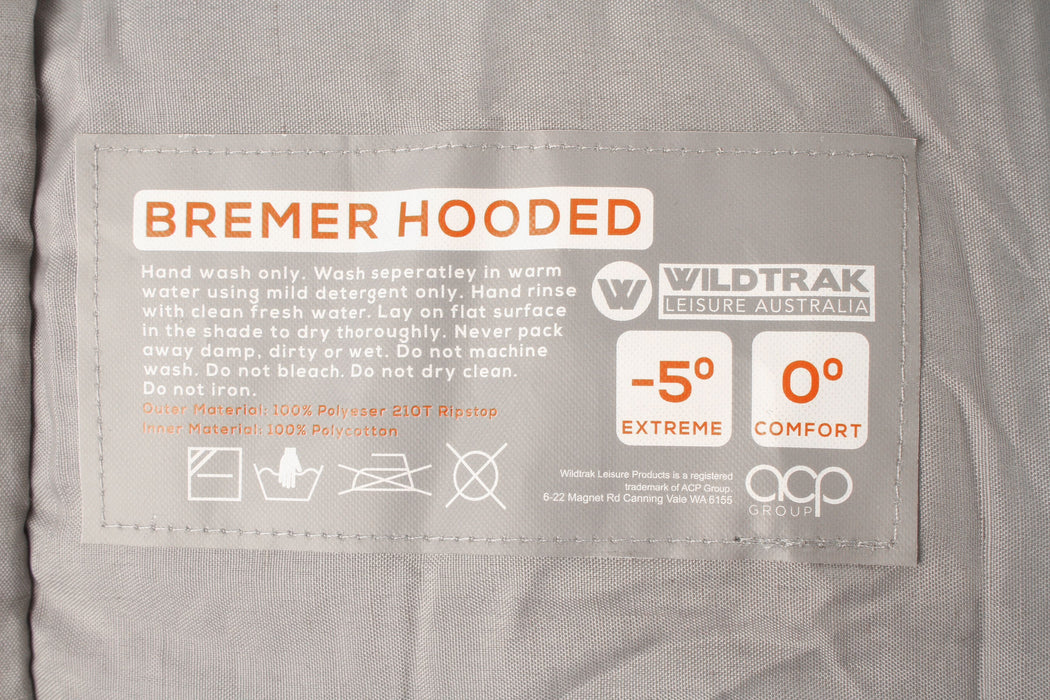 WILDTRAK Bremer Hooded Sleeping Bag 0C to -5C