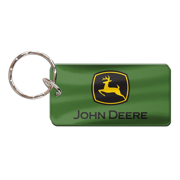 JOHN DEERE Trademark Rectangle Key Ring