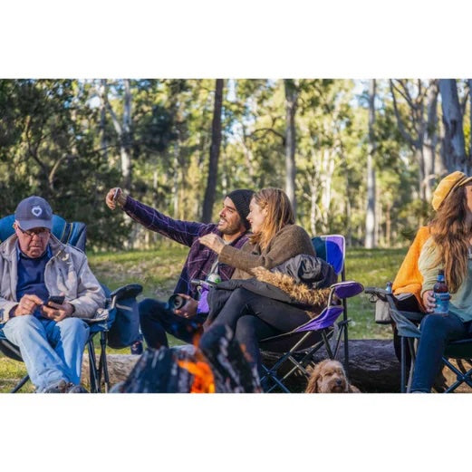 OUTDOOR CONNECTION Lumbar Quad Fold Chair